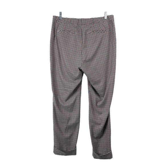 J.Jill Pull On Pants Houndstooth Multicolor Cuffed Ankle Petite 12P - Picture 2 of 6